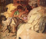 Edouard Vuillard Three women in the sofa oil painting reproduction